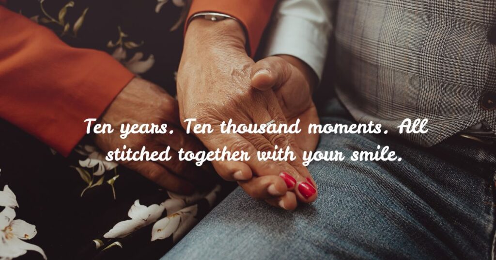 Happy 10th Anniversary Wishes for a Decade of Togetherness