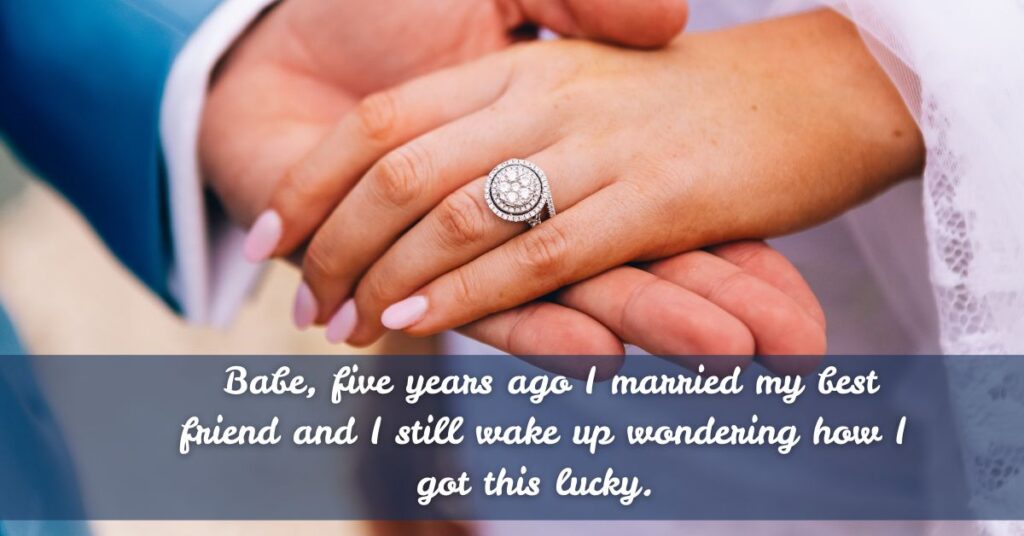 Personalized 5th Wedding Anniversary Messages