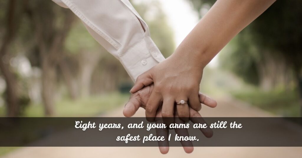 8 Year Anniversary Quotes for Husband To My Rock and Reckless Love