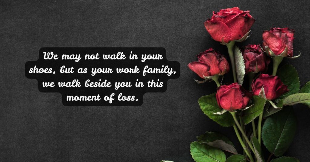 HR Condolence Message For Coworkers