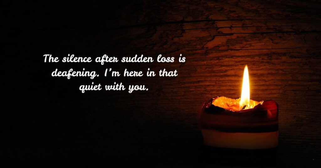 Sympathy Messages for Loss of Wife to Sudden Death